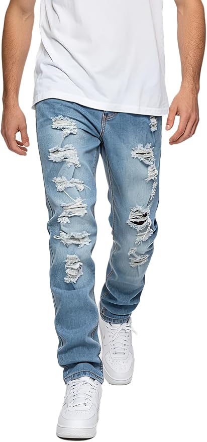 Ripped Light Blue