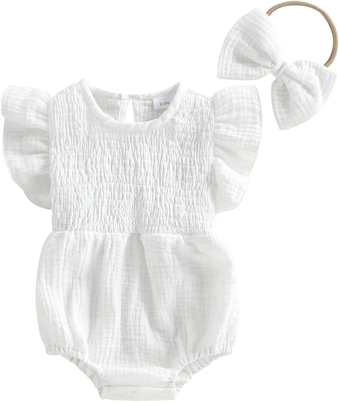 Smocked White