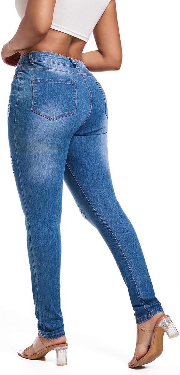 Ripped Light Blue