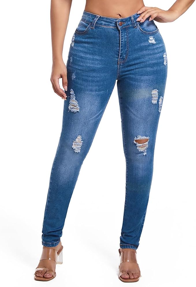 Ripped Light Blue