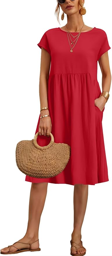 Red Midi Dress