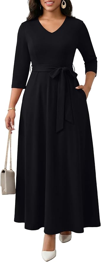 Black/V Neck