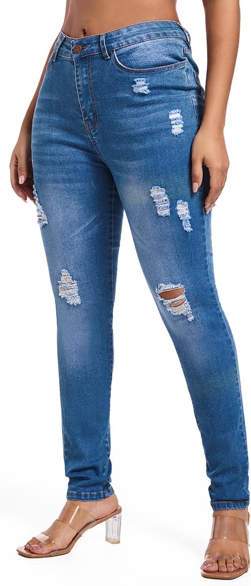 Ripped Light Blue