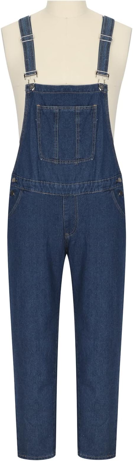06#loose Fit Breathable Jumpsuit-dark Blue