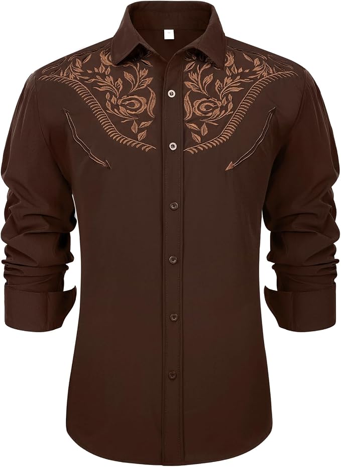 Brown-brown Embroidery