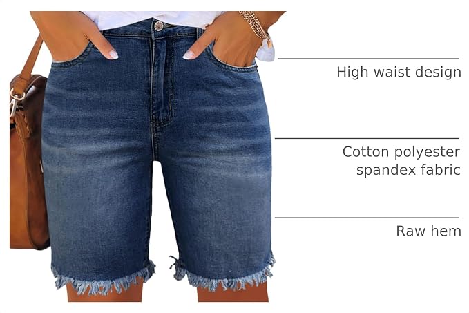 Raw Hem-denim Blue