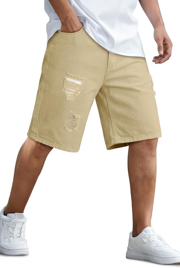 Khaki Ripped