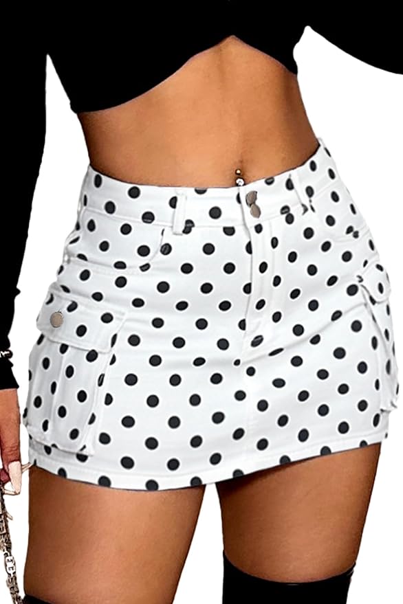White Polka Dots