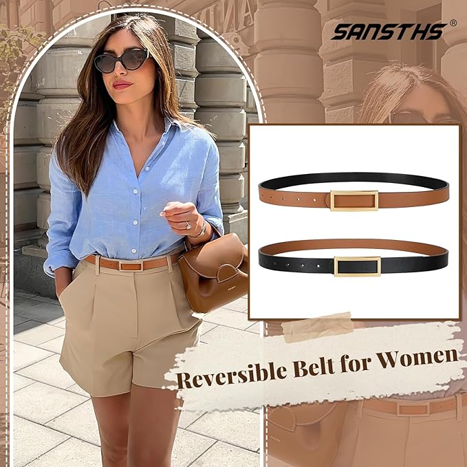 1pcs-black/Brown(gold Buckle)