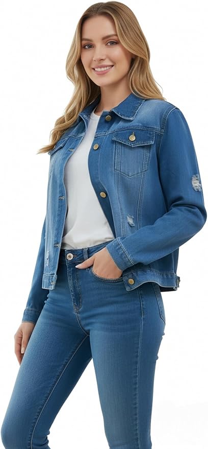 Blue Boyfriend Denim Jacket