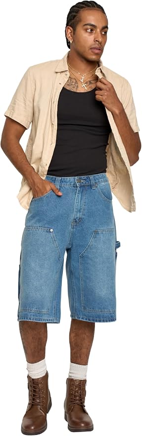 Carpenter Baggy Black Shorts