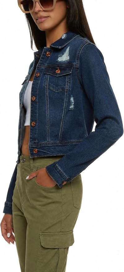 Dark Blue Jean Jacket for Women 70