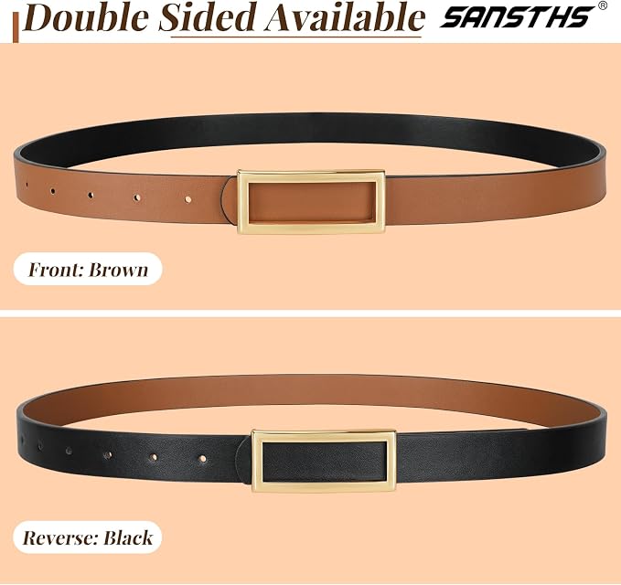 1pcs-black/Brown(gold Buckle)