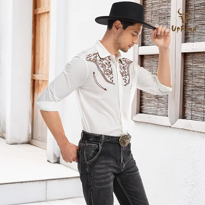 White-brown Embroidery