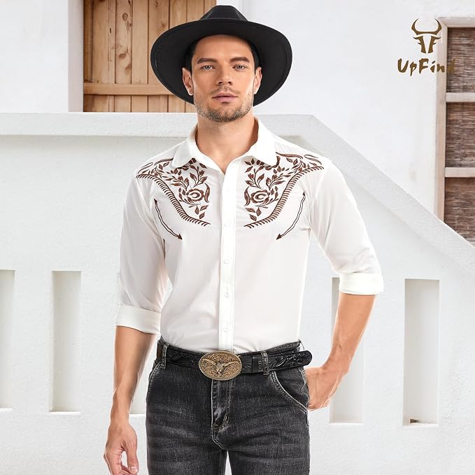 White-brown Embroidery