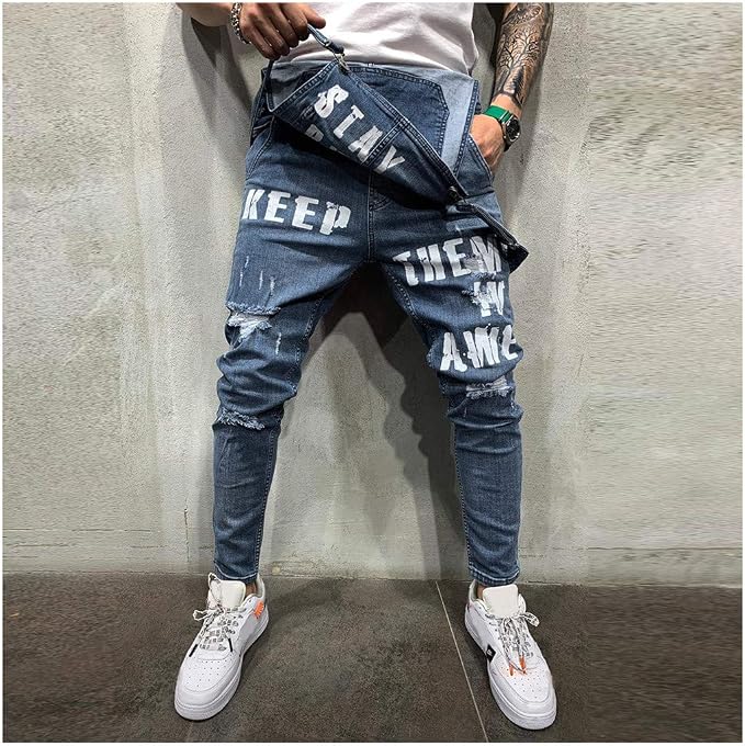 21#fahion Denim Overalls-blue