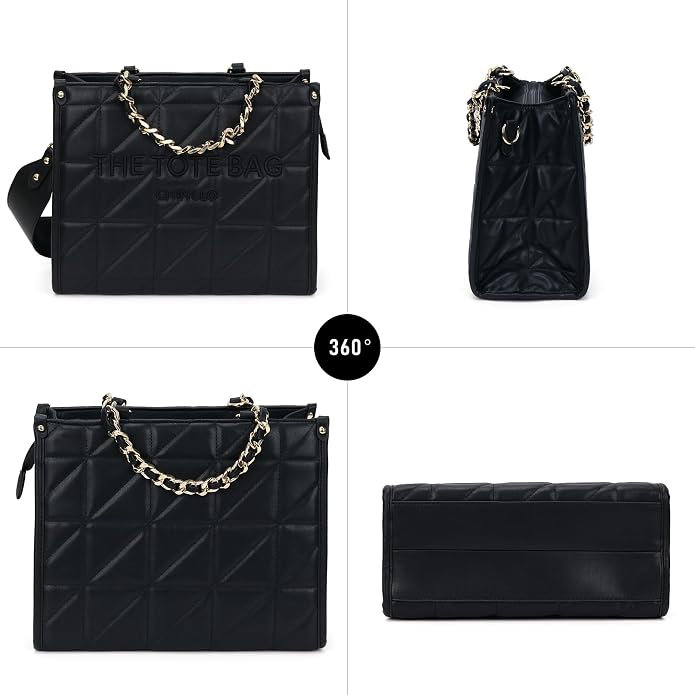 Black-quilted