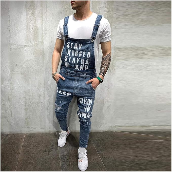 21#fahion Denim Overalls-blue