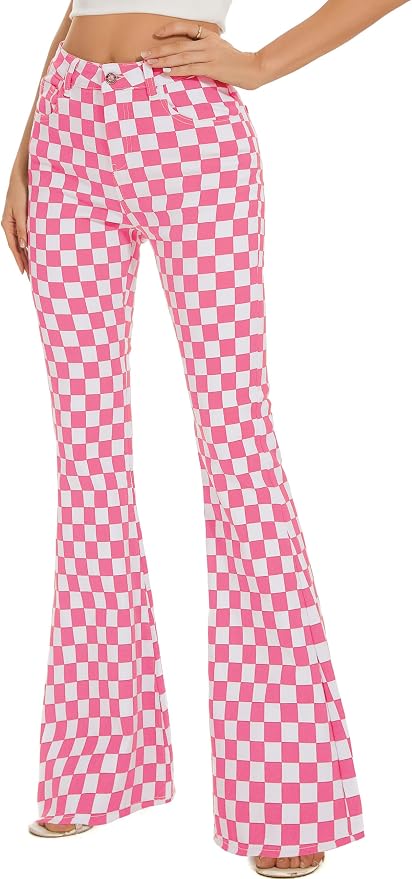 Pink and White Plaid