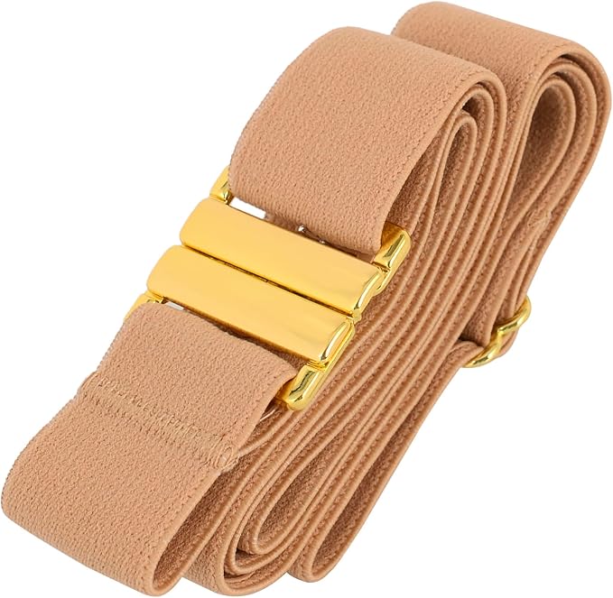Brianna Beige Gold Buckle