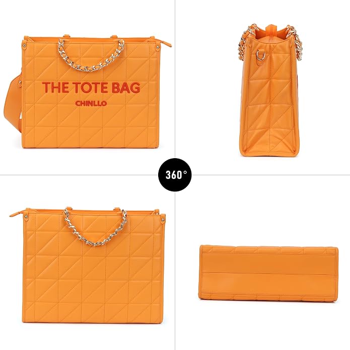 Orange-quilted