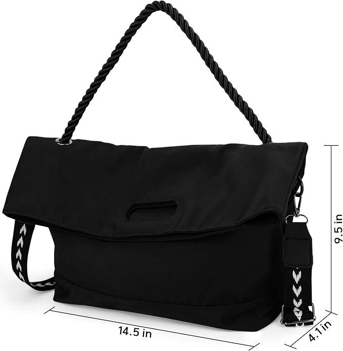 #S Black Crossbody Bag for Women