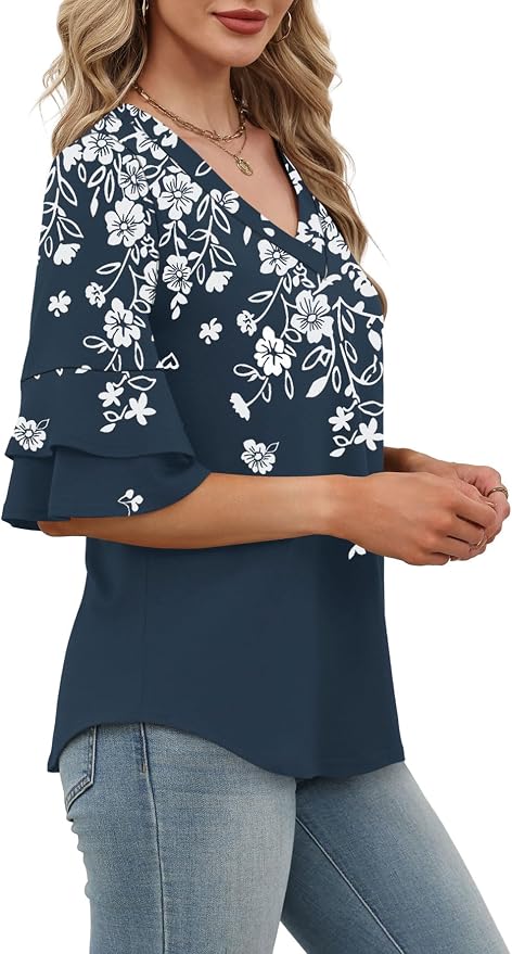 Navy Blue Leaf