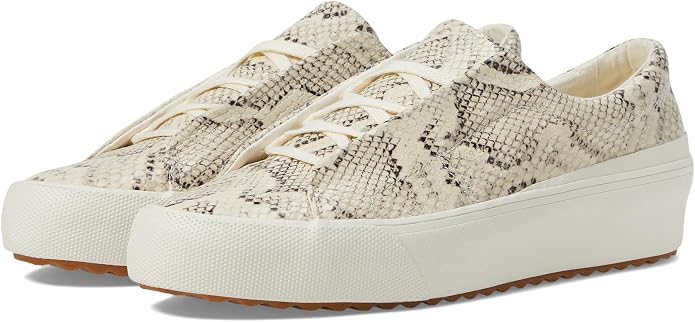 Cream Snakeskin Leather