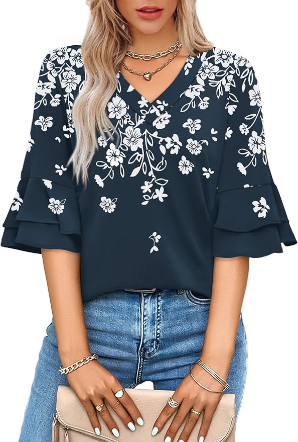 Navy Blue Leaf