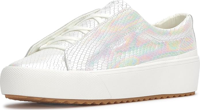 White Iridescent Snake Leather