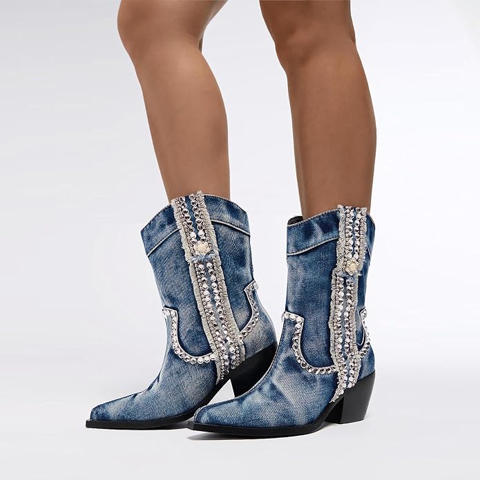 Blue Rhinestones