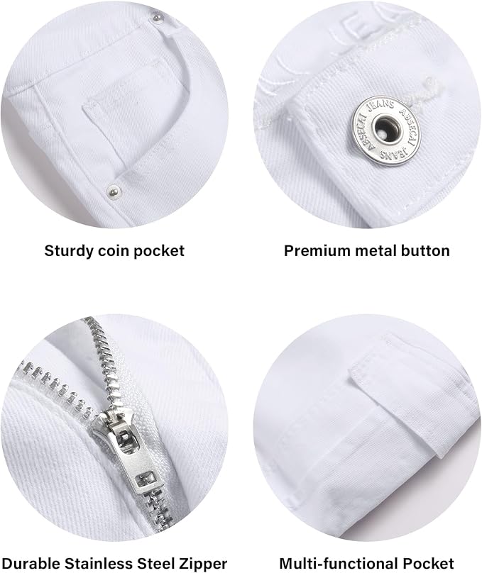 White Regular Back Pocket