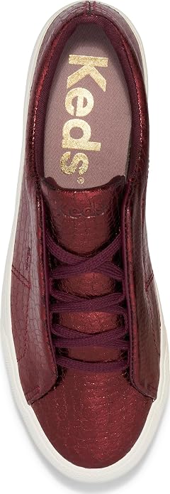Burgundy Embossed Leather