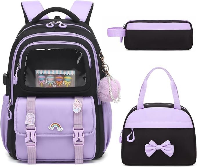 Black Purple-3pcs