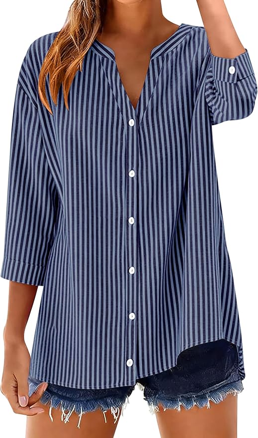 Navy Blue Striped