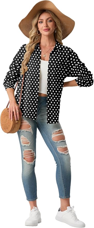 Black D05 Polka Dot