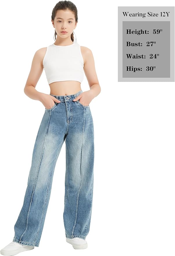 Light Wash Blue-pleated