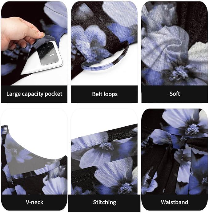 4-black Floral