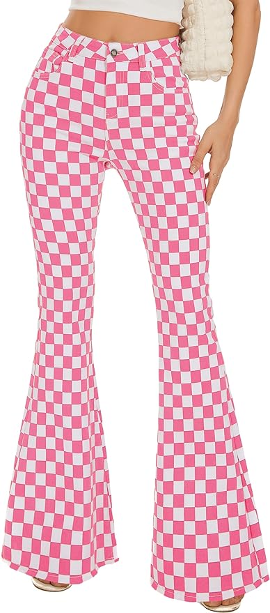 Pink and White Plaid