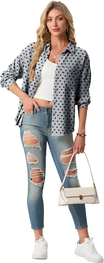 Denim O08 Polka Dot