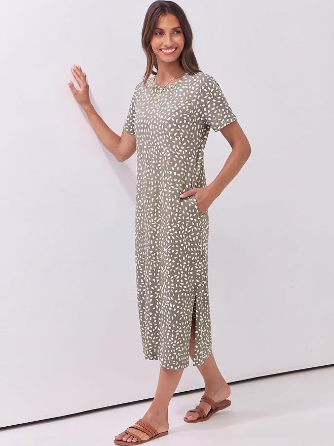 Khaki Polka Dot