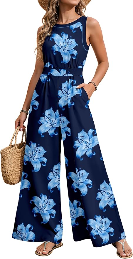 Navy Blue Floral