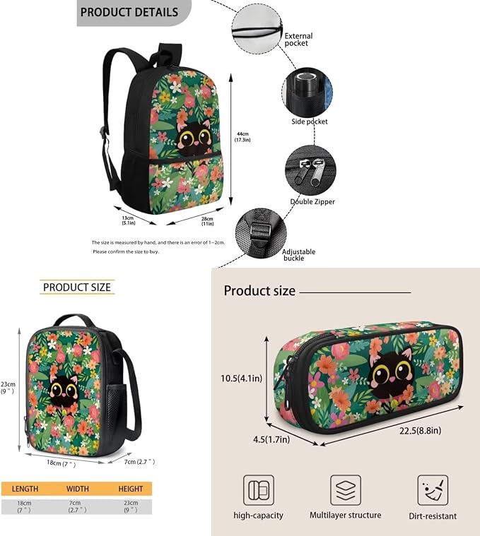 Black Cat Floral