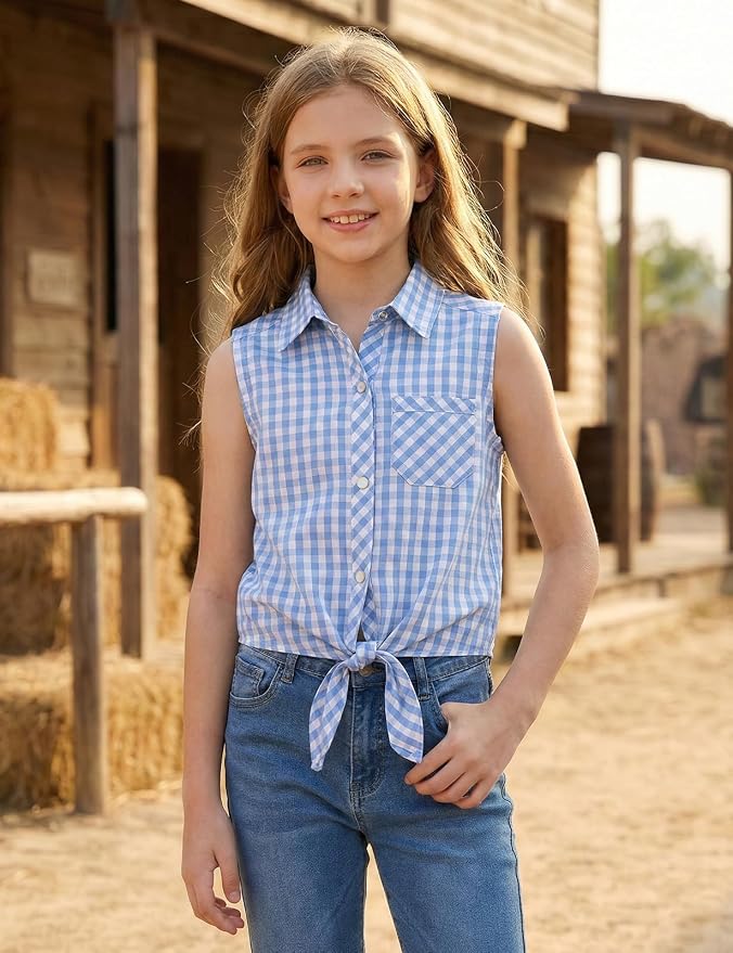 Snap Blue Check Gingham