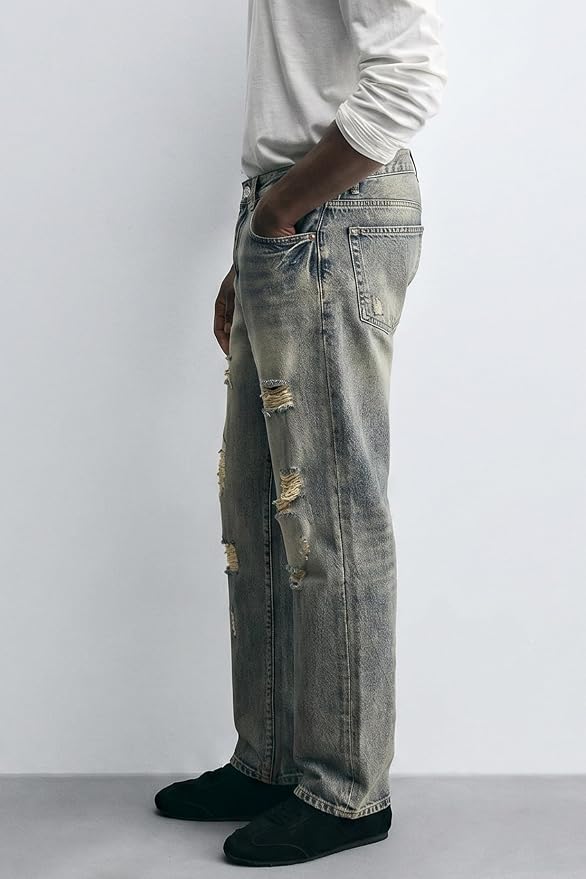 Medium Indigo Ripped