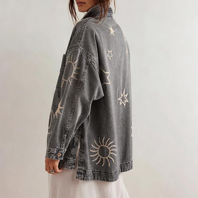 Grey Embroidery