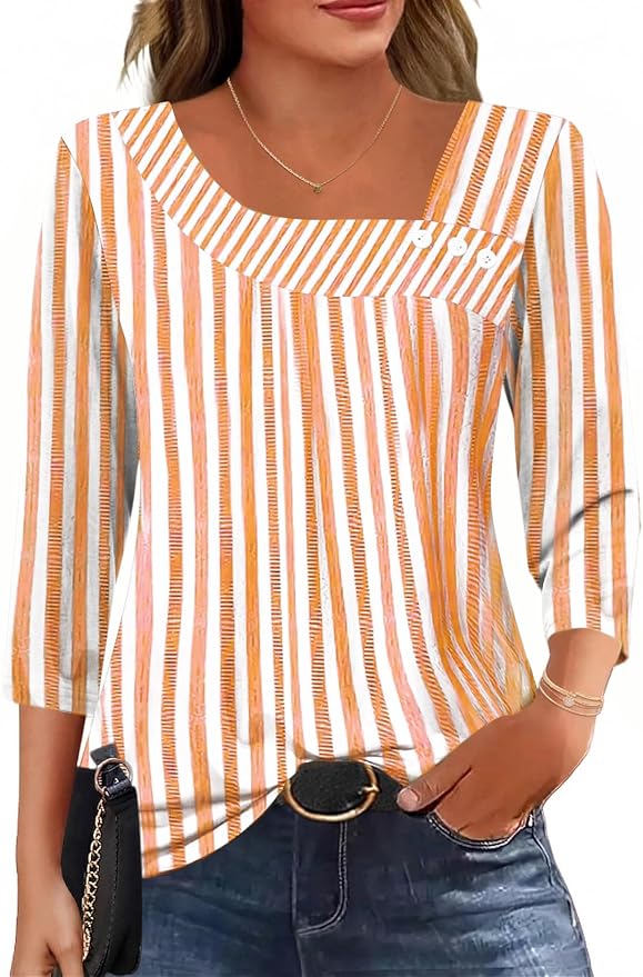 2-orange-white Stripes