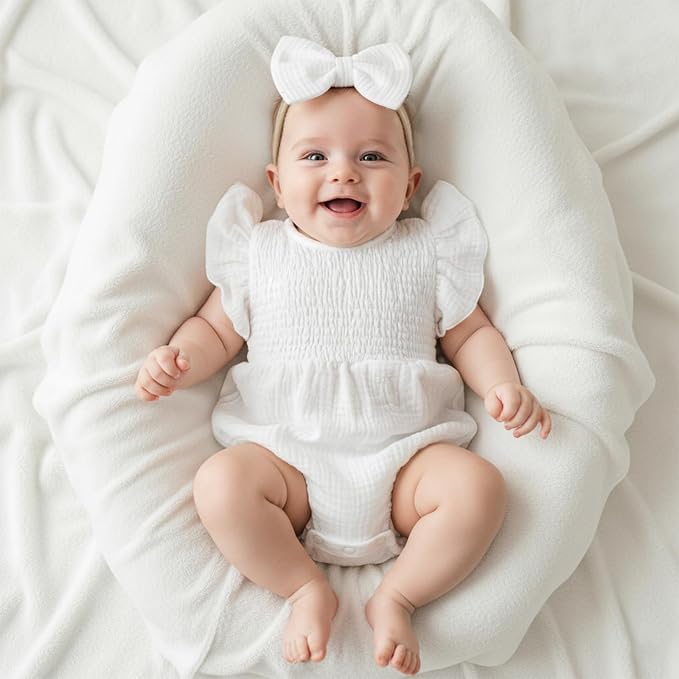 Smocked White