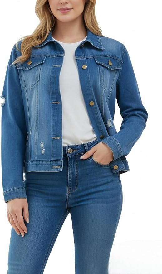 Blue Boyfriend Denim Jacket