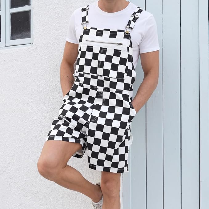 Black Overall-short